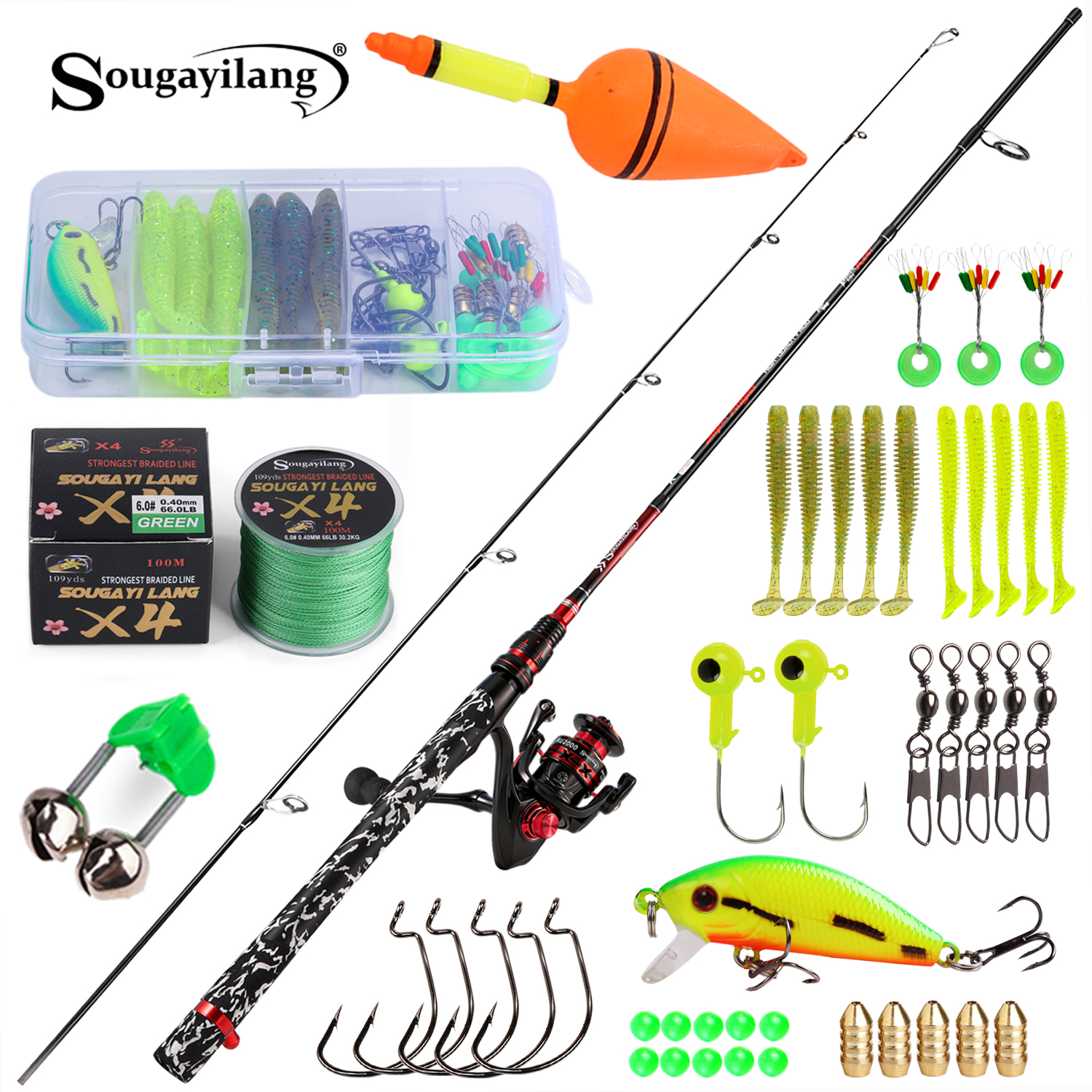 Sougayilang Spinning Fishing R - Freshwater Line ulasan dan harga