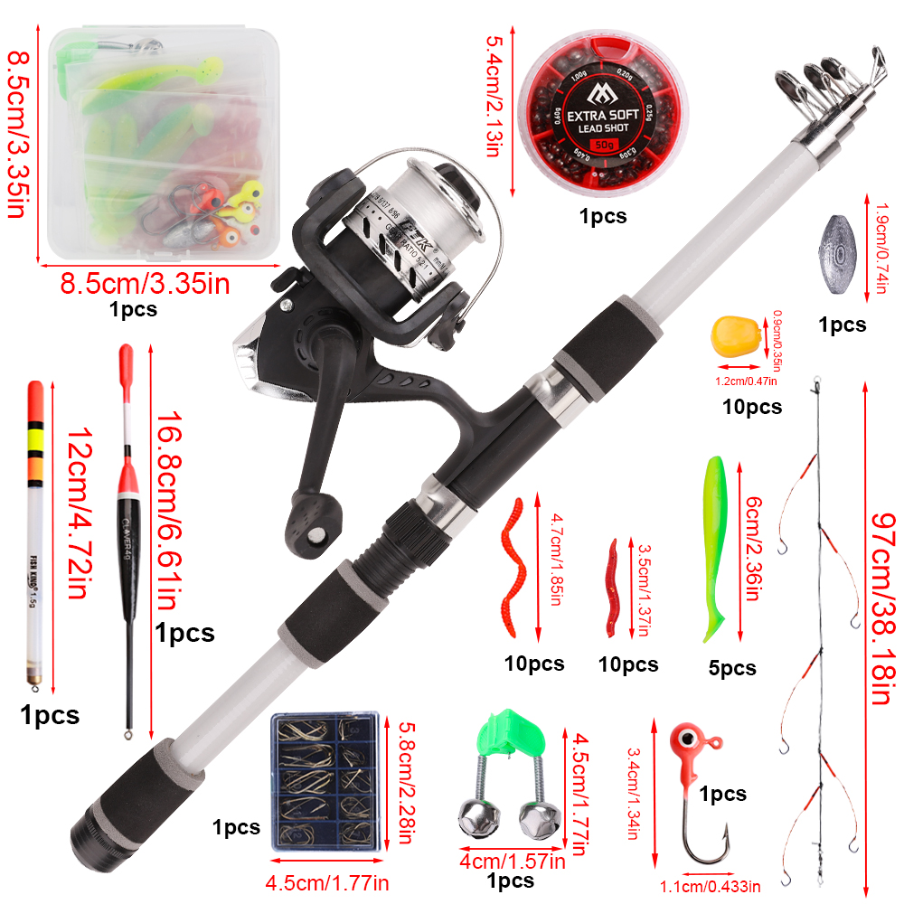 FTK 1.8m Fishing Rod and Reel  - Freshwater Line ulasan dan harga