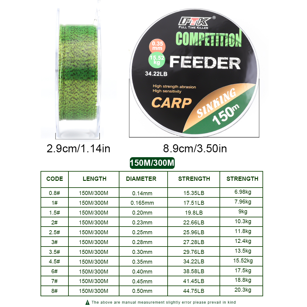FTK  3D Invisible Carp Fishing - Copolymer Line ulasan dan harga