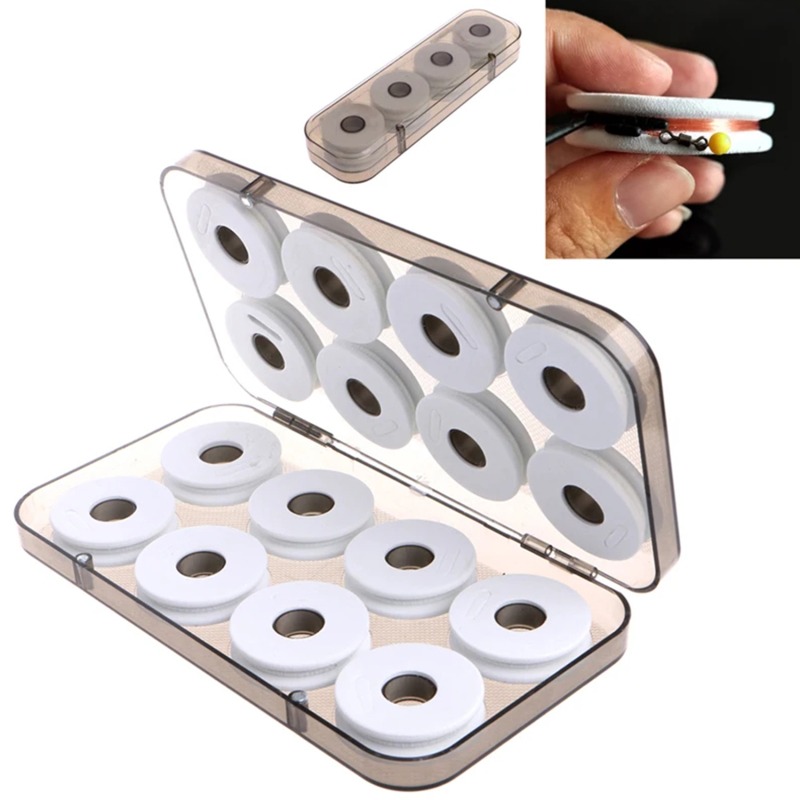 8/16Pcs Translucent Fishing Ta - Fishing Line Box ulasan dan harga