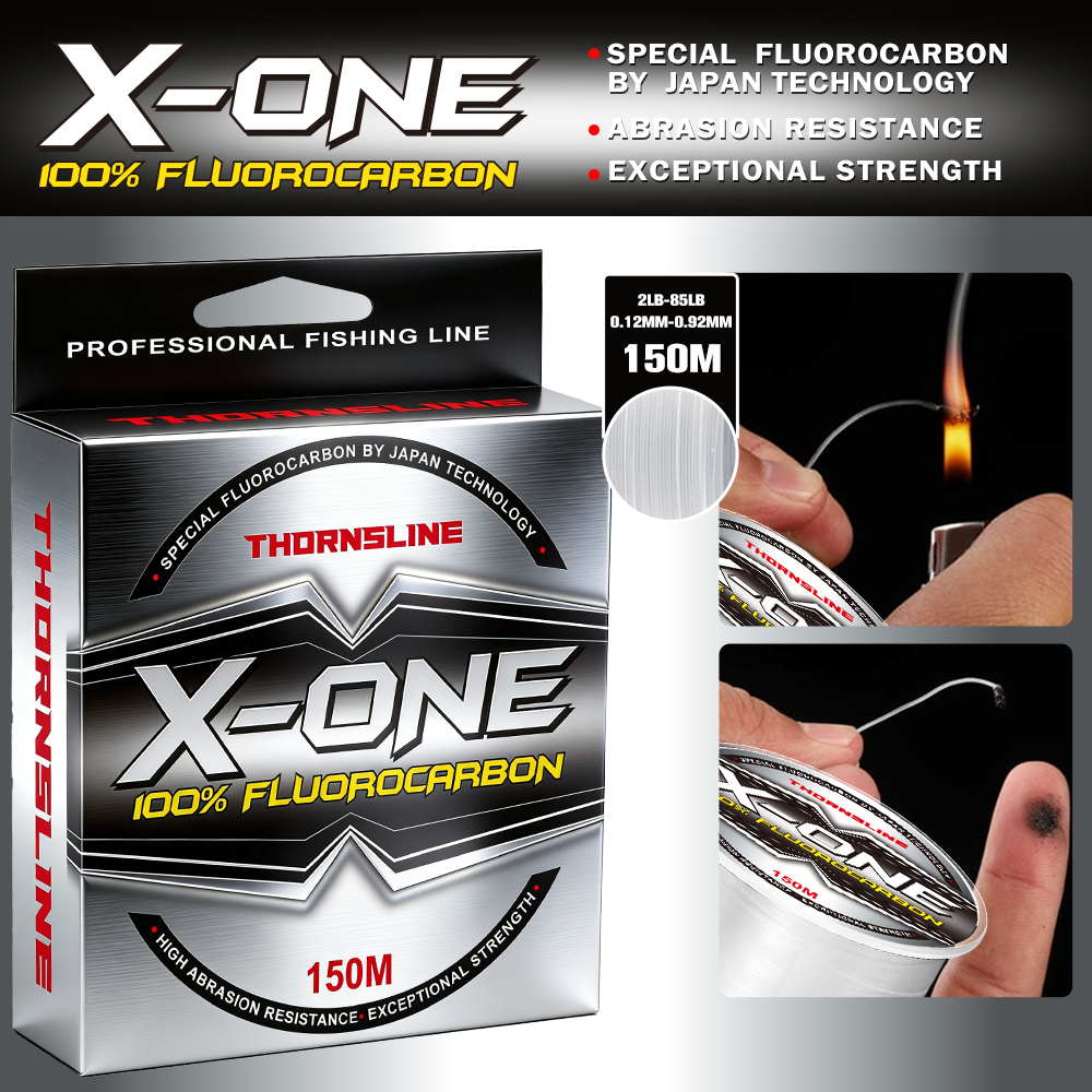 Thornsline 100% Fluorocarbon F - Copolymer Line ulasan dan harga