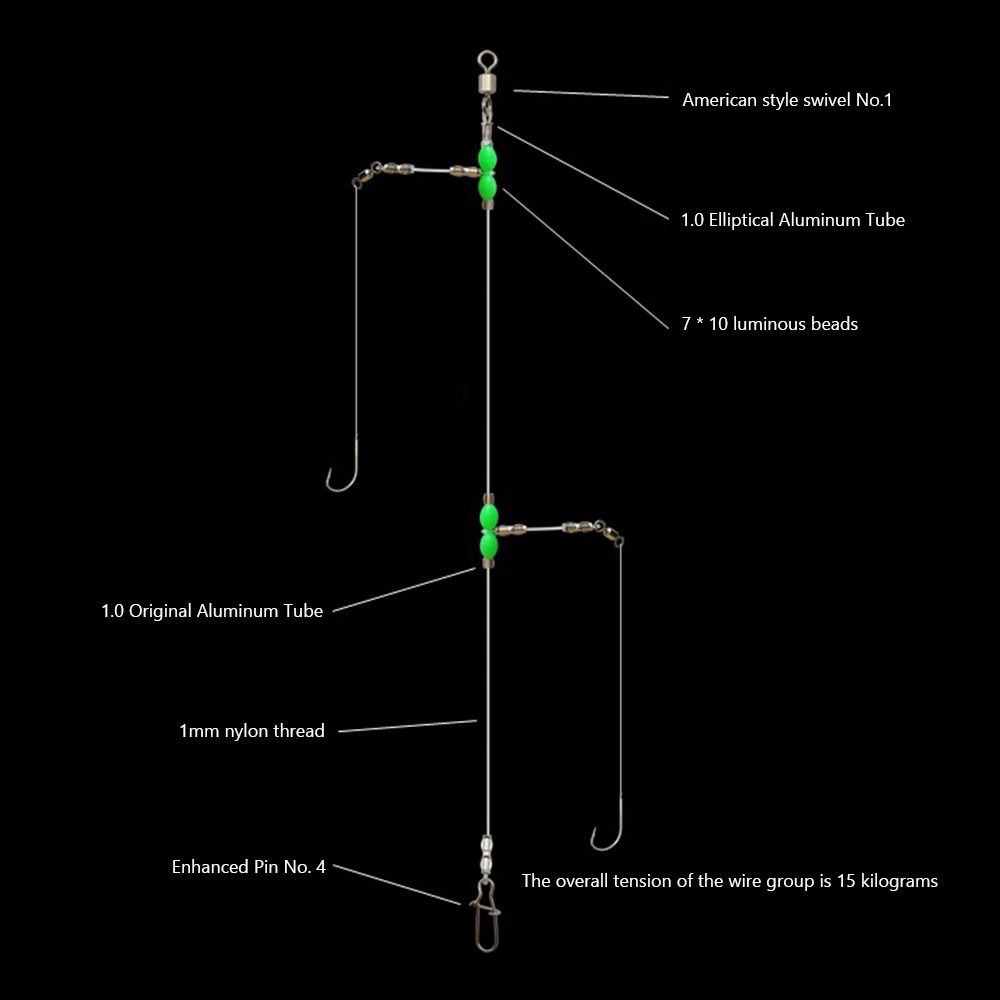 5pcs Fishing Leader Fishing Le - Leader Line ulasan dan harga