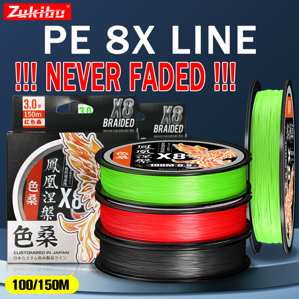 ZUKIBO Phoenix 8 Strand PE Bra - Ice Fishing Line ulasan dan harga